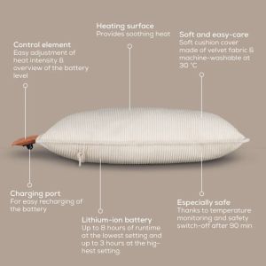 Термоподложка Beurer HK 77 Heaty cashmere-creme + Beurer KS 19 Pure White