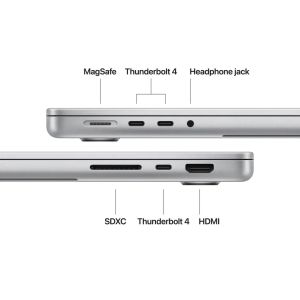 Лаптоп Apple 14-inch MacBook Pro: Apple M5 chip with 10-core CPU and 10-core GPU, 32GB, 1TB SSD - Silver