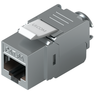 Ubiquiti UniFi UACC-Keystone-Jack-C6A Toolless keystone for terminating a Cat6A Ethernet jack without the use of a punch-down or crimping tool, (12) Keystone Jacks per pack