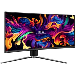 Монитор MSI MPG 341CQPX QD-OLED Gaming Monitor, 34", 0.03ms, 240Hz Curve 1800R, 3440x1440, G-SYNC, KVM, AI Vision, Console Mode, ClearMR 13000, HDR True Black 400, Type-C(98W PD), DP(1.4a), 2xHDMI(2.1), USB Hub, Heigh Adj., VESA 100, Black, 8.8kg