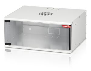 Комуникационен шкаф Formrack 19" Wall Mounted rack 4U SOHO 512/400mm, height: 225mm, loading capacity: 50kg., tempered glass door, 19" front rails