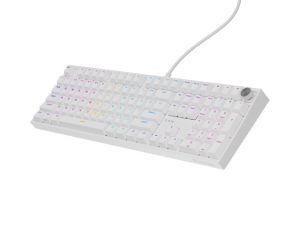 Клавиатура Genesis Mechanical Gaming Keyboard Thor 404 White RGB Backlight Gateron Peach Silent, US Layout
