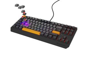 Клавиатура Genesis Gaming Keyboard Thor 230 TKL Anchor Gray Negative US RGB Mechanical Outemu Red