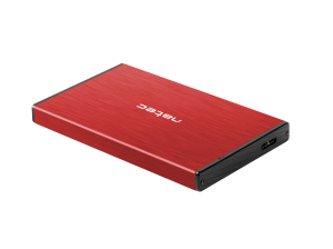 Чекмедже за SSD/HDD 2.5’’, Natec Rhino Go, USB 3.0, червен