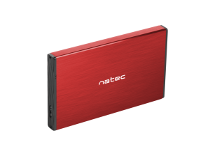 Чекмедже за SSD/HDD 2.5’’, Natec Rhino Go, USB 3.0, червен