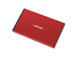 Чекмедже за SSD/HDD 2.5’’, Natec Rhino Go, USB 3.0, червен
