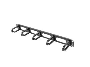 Аксесоар Lanberg 19" cable management AK-1205-B panel 5 rings - type b 1U, black