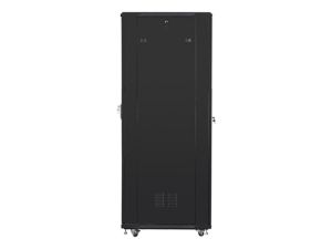 Комуникационен шкаф Lanberg rack cabinet 19" free-standing 42U / 600x1000 self-assembly flat pack, black