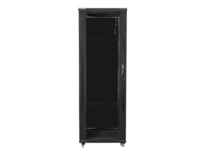 Комуникационен шкаф Lanberg rack cabinet 19" free-standing 37U / 600x600 self-assembly flat pack, black