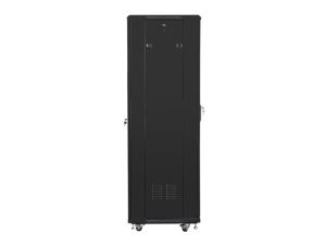 Комуникационен шкаф Lanberg rack cabinet 19" free-standing 37U / 600x600 self-assembly flat pack, black
