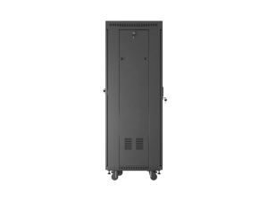 Комуникационен шкаф Lanberg rack cabinet 19" free-standing 32U/600X600 (FLAT PACK) with mesh door LCD black