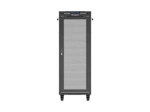 Комуникационен шкаф Lanberg rack cabinet 19" free-standing 32U/600X800 (FLAT PACK) with mesh door LCD black
