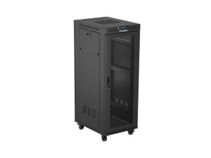 Комуникационен шкаф Lanberg rack cabinet 19" free-standing 32U/600X800 (FLAT PACK) with mesh door LCD black