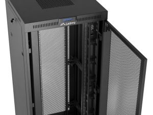 Комуникационен шкаф Lanberg rack cabinet 19" free-standing 37U/600X800 (FLAT PACK) with mesh door LCD black