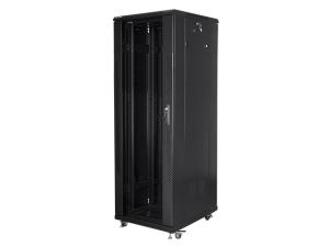Комуникационен шкаф Lanberg rack cabinet 19" free-standing 37U / 600x800 self-assembly flat pack, black