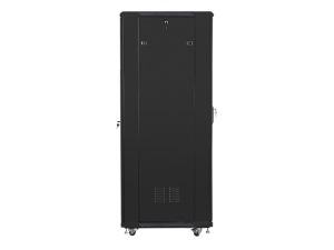 Комуникационен шкаф Lanberg rack cabinet 19" free-standing 37U / 600x800 self-assembly flat pack, black