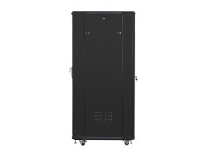 Комуникационен шкаф Lanberg rack cabinet 19" free-standing 32U / 600x800 self-assembly flat pack, black
