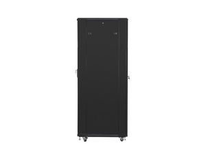 Комуникационен шкаф Lanberg rack cabinet 19" free-standing 42U / 800x800 self-assembly flat pack with mesh door, black