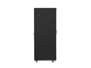 Комуникационен шкаф Lanberg rack cabinet 19" free-standing 42U / 800x800 self-assembly flat pack with mesh door, black