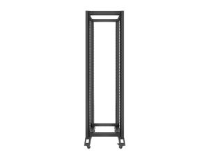 Комуникационен шкаф Lanberg open rack 42U  600x800, black