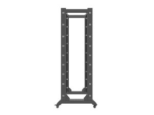 Комуникационен шкаф Lanberg open rack 42U  600x800, black