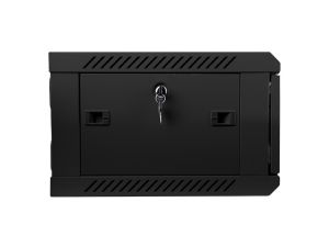 Комуникационен шкаф Lanberg rack cabinet 19" wall-mount 4U / 600x450 for self-assembly (flat pack), black