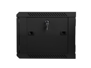 Комуникационен шкаф Lanberg rack cabinet 19" wall-mount 6U / 600x450 for self-assembly (flat pack), black