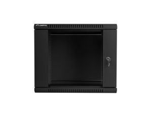 Комуникационен шкаф Lanberg rack cabinet 19" wall-mount 9U / 600x450 for self-assembly (flat pack), black