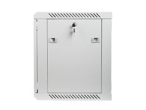 Комуникационен шкаф Lanberg rack cabinet 19" wall-mount 9U / 600x450 for self-assembly (flat pack), grey
