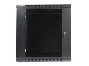 Комуникационен шкаф Lanberg rack cabinet 19'' wall-mount 12U / 600x450 for self-assembly (flat pack), black