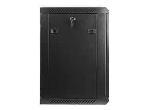 Комуникационен шкаф Lanberg rack cabinet 19'' wall-mount 12U / 600x450 for self-assembly (flat pack), black