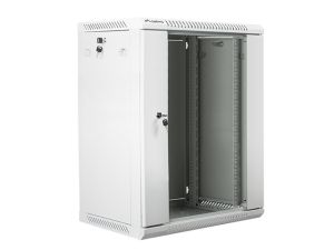Комуникационен шкаф Lanberg rack cabinet 19" wall-mount 15U / 600x450 for self-assembly (flat pack), grey