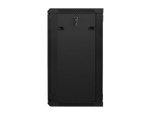 Комуникационен шкаф Lanberg rack cabinet 19" wall-mount 18U / 600x450 for self-assembly (flat pack), black