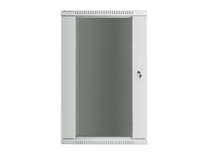 Комуникационен шкаф Lanberg rack cabinet 19" wall-mount 22U / 600x450 for self-assembly (flat pack), grey