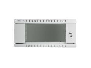 Комуникационен шкаф Lanberg rack cabinet 19" wall-mount 4U / 600x600 for self-assembly (flat pack), grey