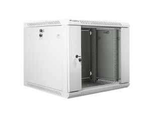 Комуникационен шкаф Lanberg rack cabinet 19" wall-mount 9U / 600x600 for self-assembly (flat pack), grey