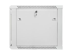 Комуникационен шкаф Lanberg rack cabinet 19" wall-mount 9U / 600x600 for self-assembly (flat pack), grey