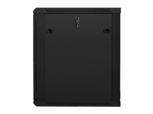 Комуникационен шкаф Lanberg rack cabinet 19" wall-mount 15U / 600x600 for self-assembly (flat pack), black