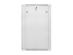 Комуникационен шкаф Lanberg rack cabinet 19" wall-mount 22U / 600x600 for self-assembly (flat pack), grey