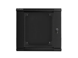 Комуникационен шкаф Lanberg rack cabinet 19" double-section wall-mount 12U / 600x600 for self-assembly (flat pack), black