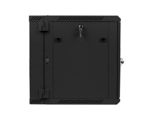 Комуникационен шкаф Lanberg rack cabinet 19" double-section wall-mount 12U / 600x600 for self-assembly (flat pack), black