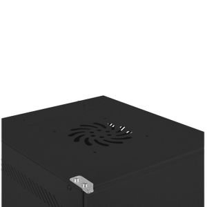 Комуникационен шкаф Lanberg rack cabinet 10" wall-mount 4U / 280x310 for self-assembly (flat pack) with metal door, black