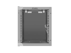 Комуникационен шкаф Lanberg rack cabinet 10" wall-mount 6U / 280x310 for self-assembly (flat pack), grey