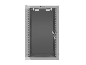 Комуникационен шкаф Lanberg rack cabinet 10'' wall-mount 9U / 280x310 for self-assembly (flat pack), grey