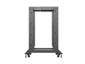 Комуникационен шкаф Lanberg open rack 19" 18U 600x800 black