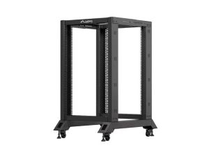 Комуникационен шкаф Lanberg open rack 19" 18U 600x800 black