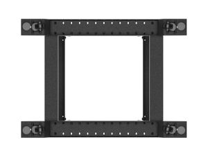 Комуникационен шкаф Lanberg open rack 19" 18U 600x800 black