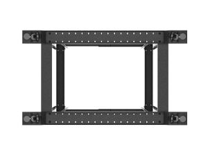 Комуникационен шкаф Lanberg open rack 19" 42U 600x1000 black