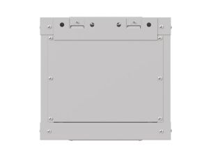 Комуникационен шкаф Lanberg rack cabinet 10" wall-mount 4U/300x300 (flat pack) with glass door grey