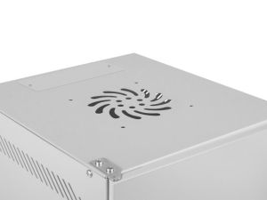 Комуникационен шкаф Lanberg rack cabinet 10" wall-mount 6U/280x310 for self-assembly with metal door grey (flat pack)